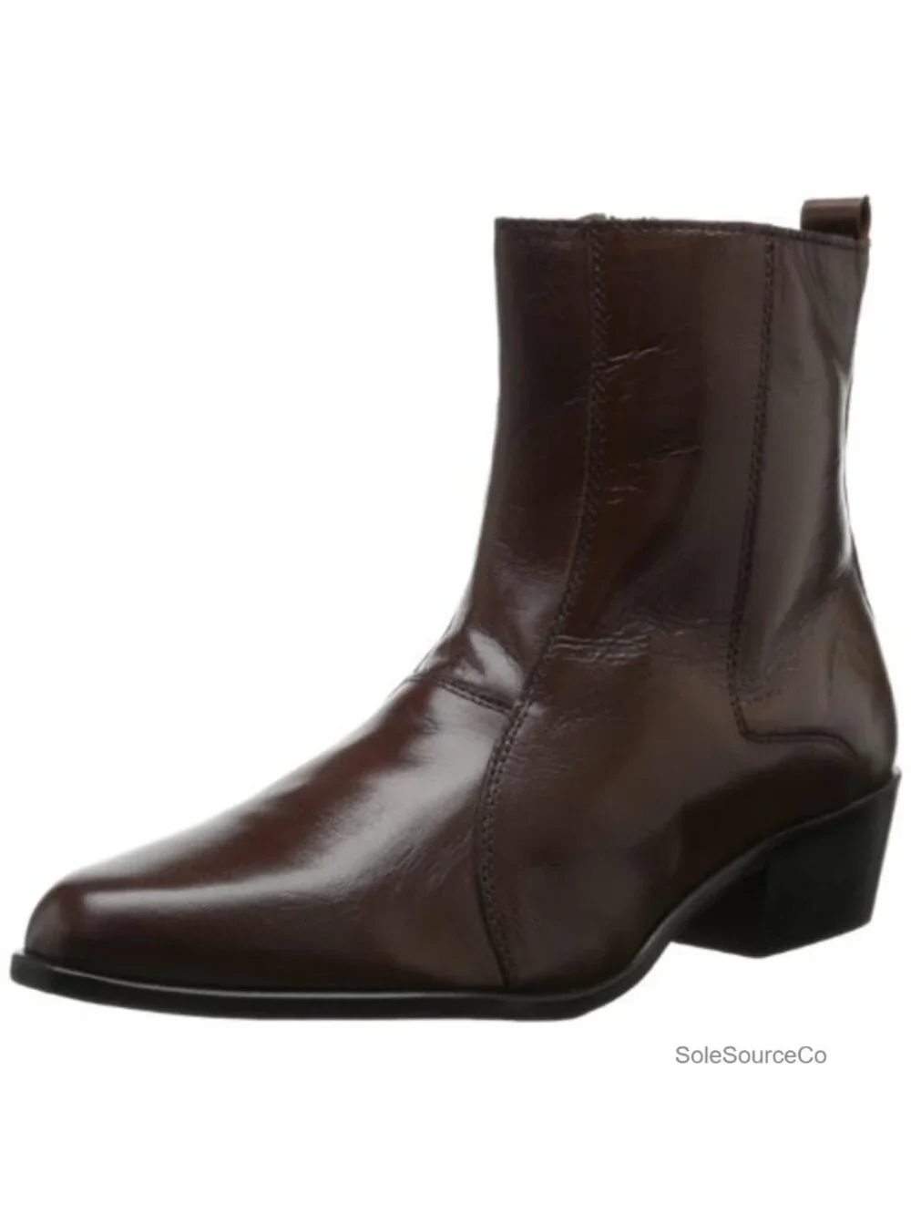 Stacy Adams Santos Kidskin Leather Side Zip Chelsea Boot Cuban Heel
